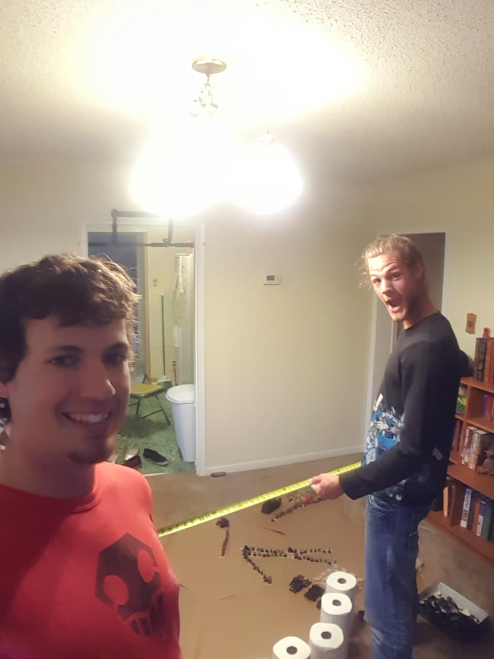 Jonathon (left) and another Mercury bro, all testing Holy War, that game that spawned Heromail out of its bedraggled corpse. RIP Holy War.